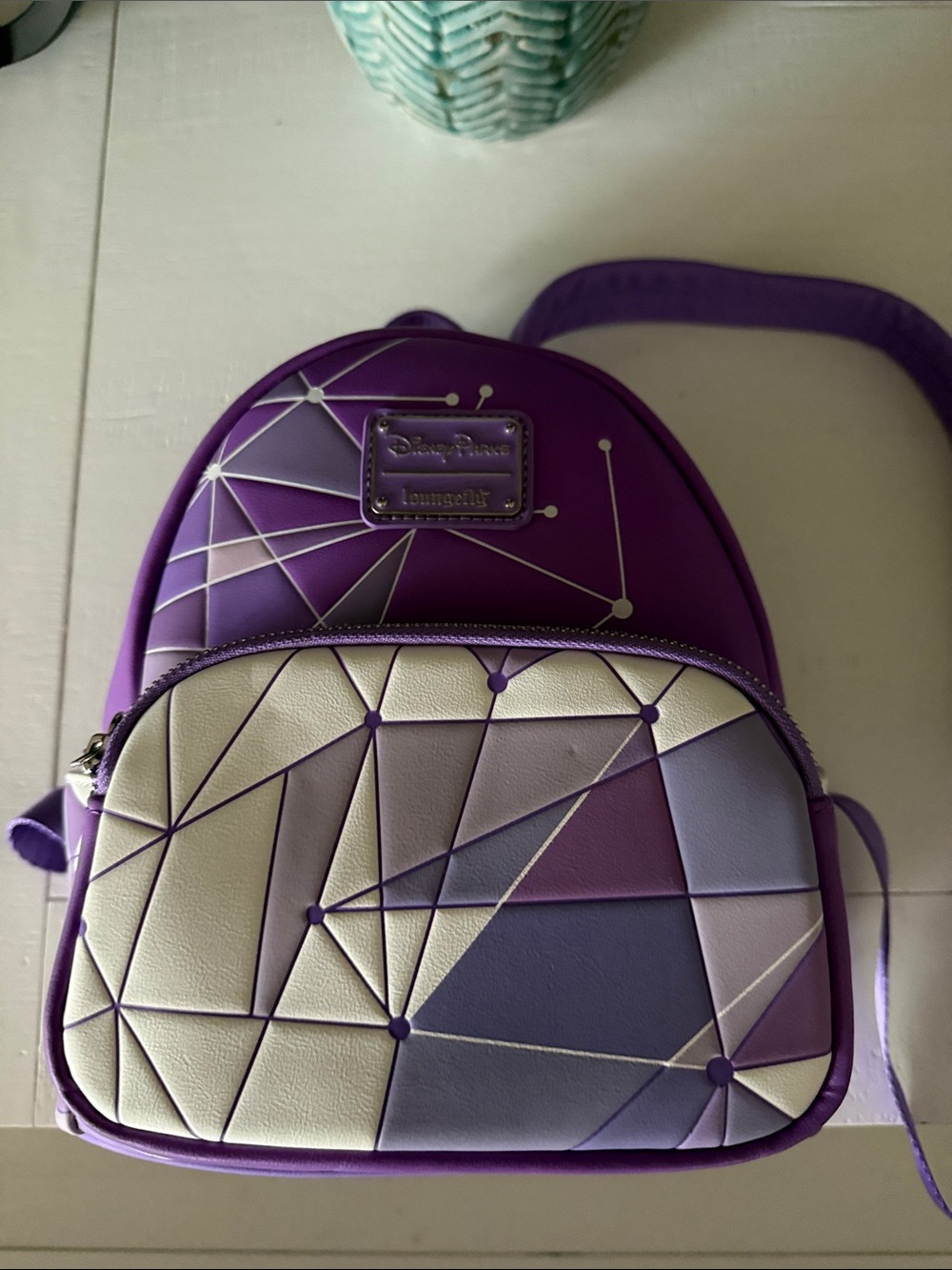 Loungefly Purple Geometric Mini Backpack